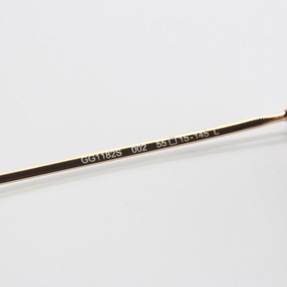 NEW GUCCI GG1182S 002 GOLD BROWN WOMEN SUNGLASSES GUCCI - Picture 14 of 15